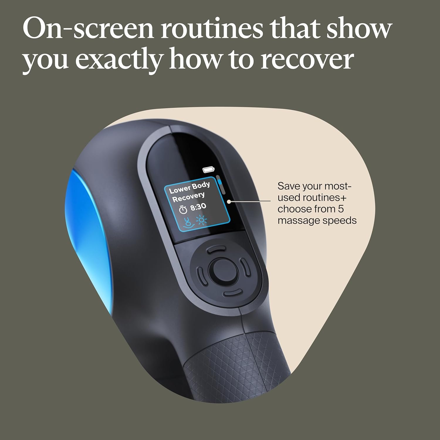 Therabody Theragun PRO Plus - 6-in-1 Deep Tissue Percussion Massage Gun, Handheld Personal Massager for Full Body Pain Relief & Muscle Tension with Biometric Breathwork, Vibration & Heated Attachments