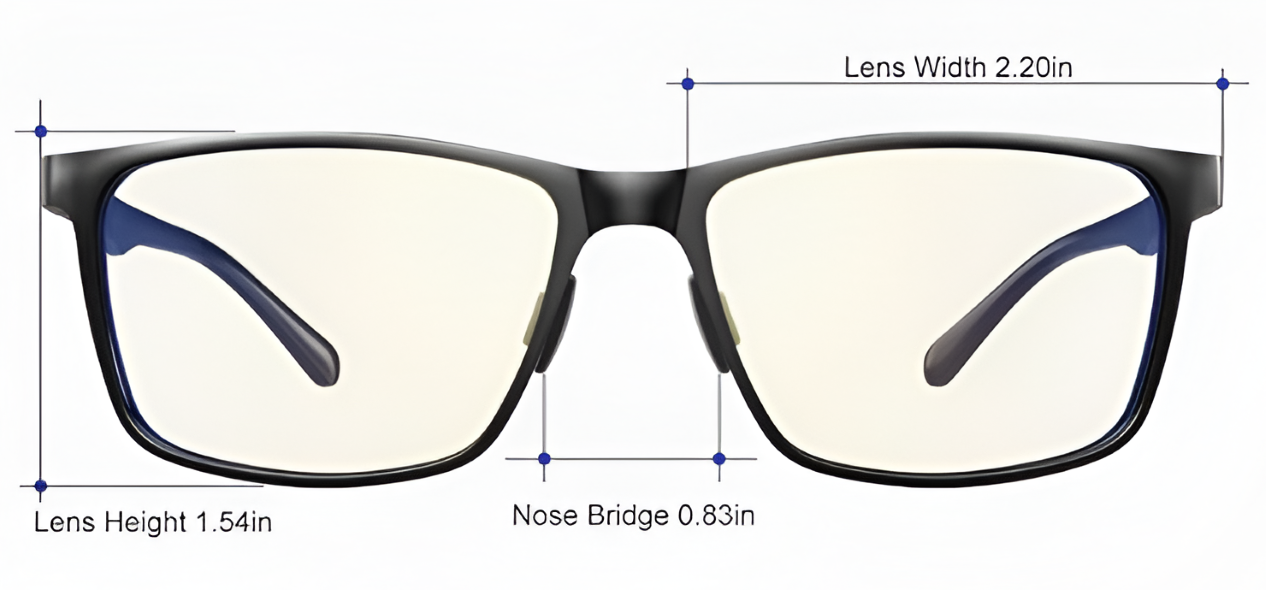 ANYLUV Blue Light Glasses Men, Relieve Eyestrain and Eye Protection, Al-Mg Metal Computer Blue Light Blocking Glasses