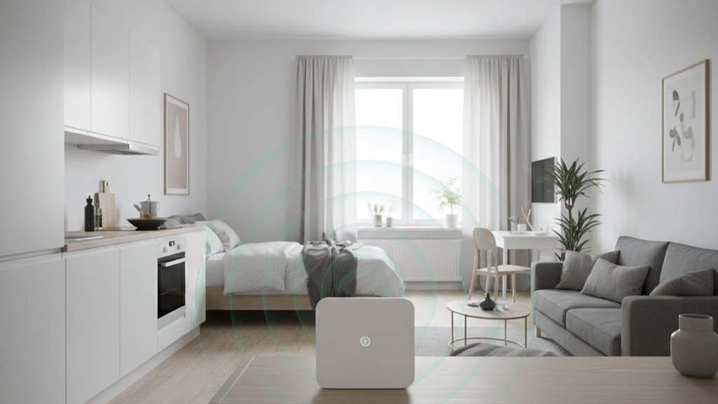 Small studio apartment 800 square feet single WiFi router sufficient coverage